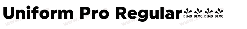 Uniform Pro Regular字体转换